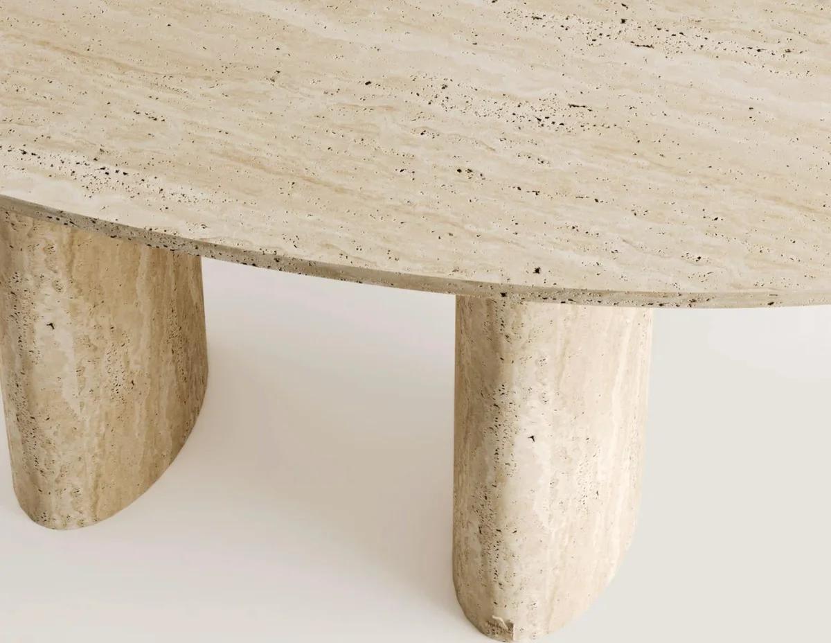 Daniela Travertine Dining Table hover